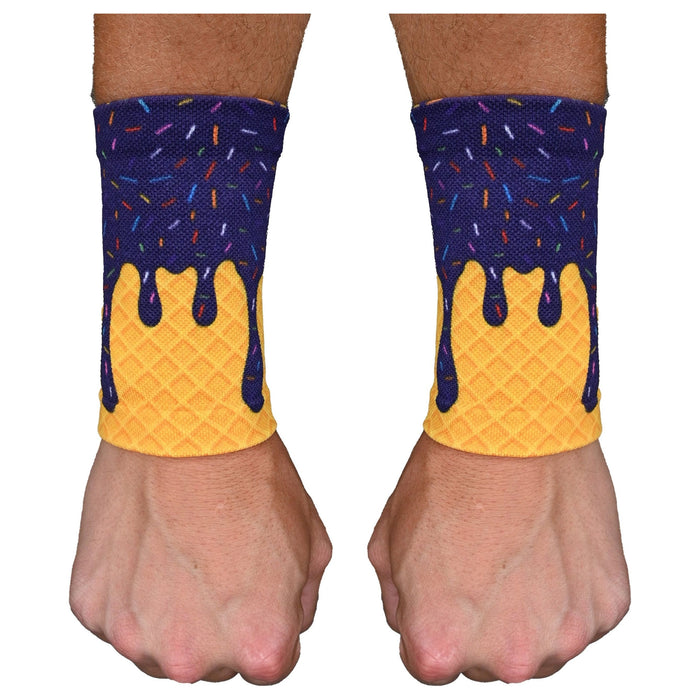 Purple Ice Cream Wrist Support Sleeves