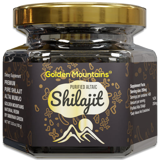 SiberianGreen.com Golden Mountains Shilajit Resin 100g: Pure Altai Mountains Shilajit by Siberian Green Body Wash