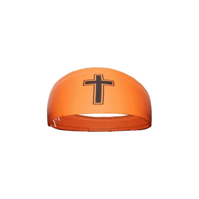 Faith Cross Orange Headband