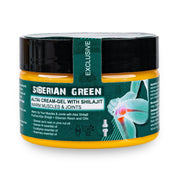 SiberianGreen.com Altai Cream-Gel “Warm Muscles & Joints” with Shilajit Pine Nut Essential Oils Resin and Herbs 100ml Massage Oil