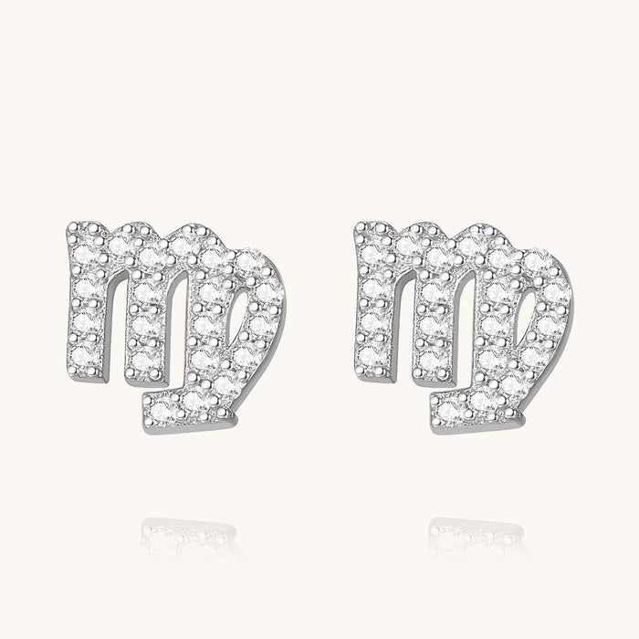 CZ Zodiac Earrings