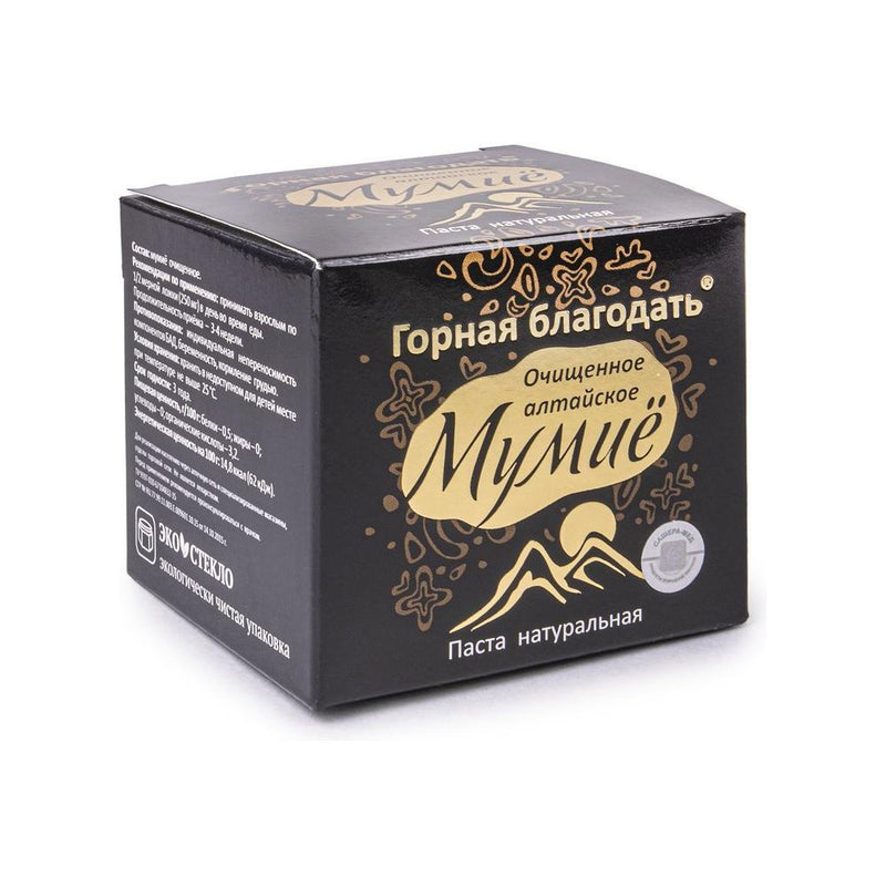 SiberianGreen.com Siberian Shilajit Altai Mumijo Resin | Mountain Grace 100g (Sachera-Med) Body Wash