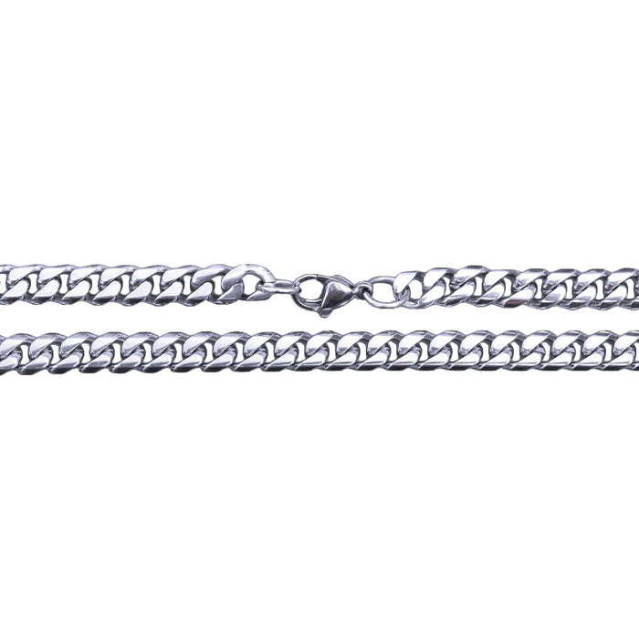 6mm Cuban Link Chain Necklace - Stainless Steel