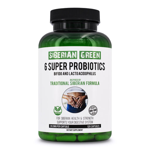SiberianGreen.com 6 Super Probiotics Siberian Green Bifido & Lacto Acidophilus 120 Caps Herbs