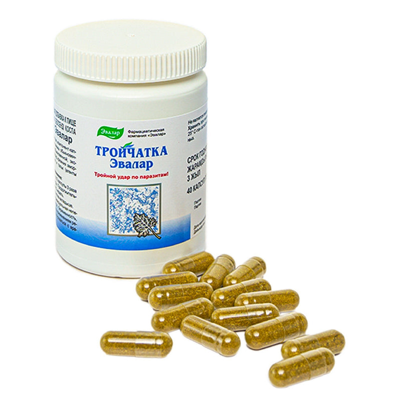 SiberianGreen.com Cloves, Tansy & Aspen Herbal Mix – Evalar 40 Capsules Herbs