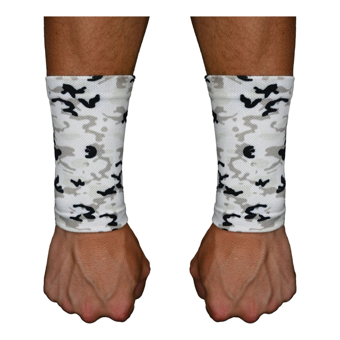 Snow Camo Wrist Support Sleeves