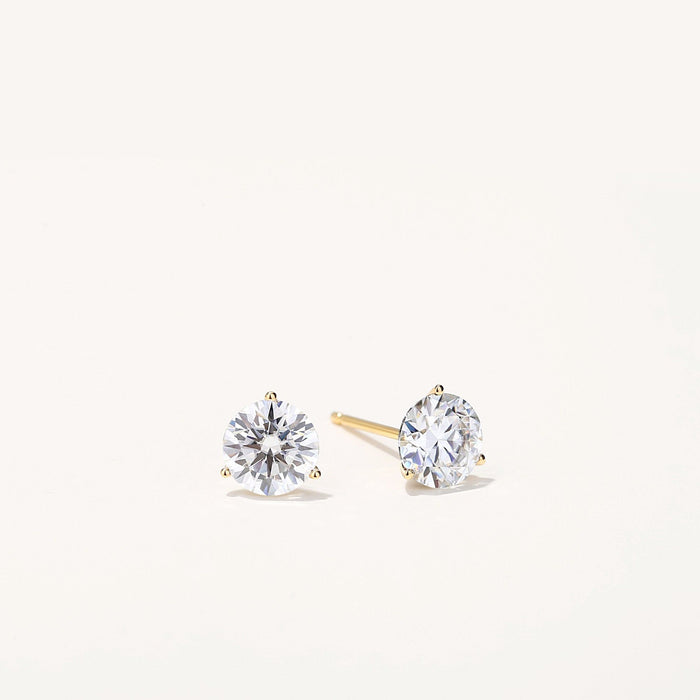 Lavishe Jewelry | 14K Gold GRA-Certified Moissanite Stud Earrings in Gift Box