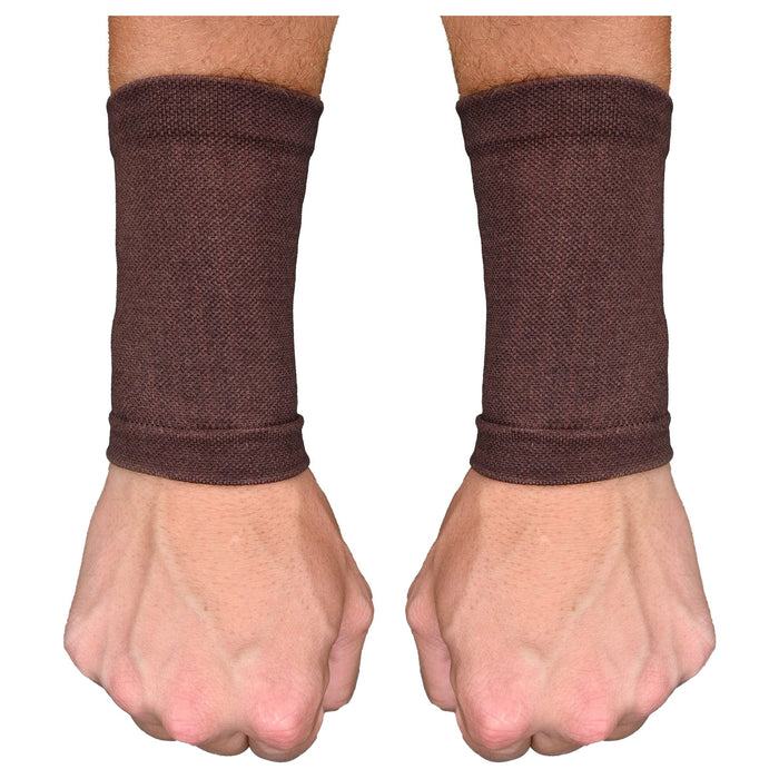 Brown Wrist Support Sleeves