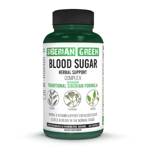 SiberianGreen.com Herbal Sugar Support Siberian Green 60 Caps - Yarrow Guggul Licorice Herbs