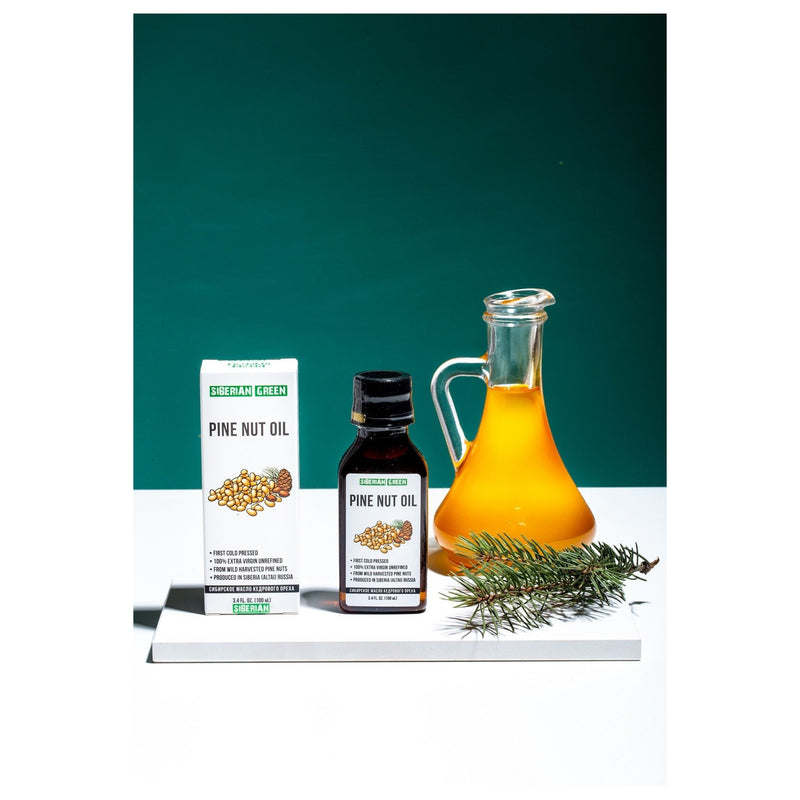 SiberianGreen.com Extra Virgin Siberian Pine Nut Oil – 100% Pure & Cold Pressed Cooking Oils