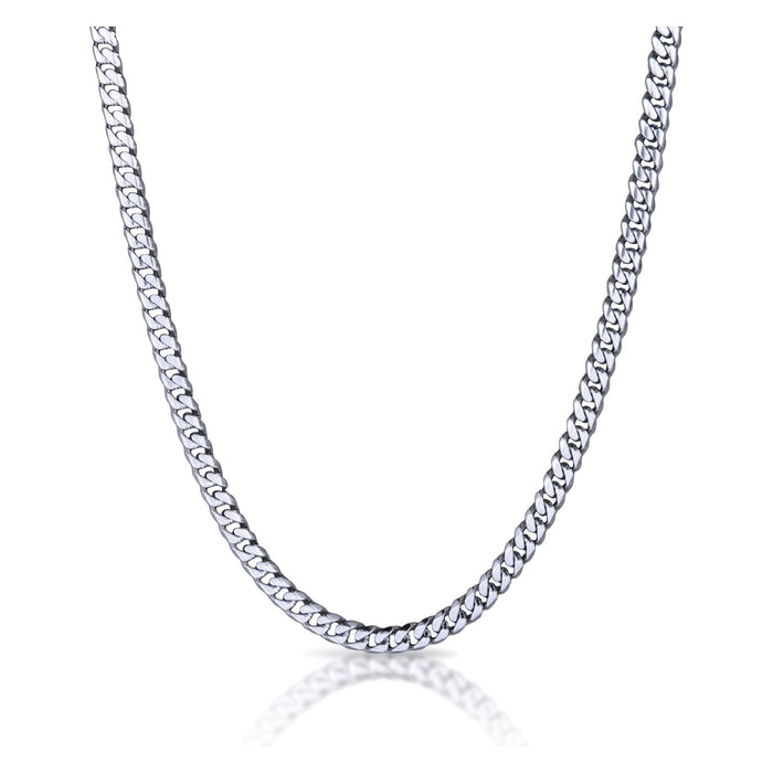 6mm Cuban Link Chain Necklace - Stainless Steel