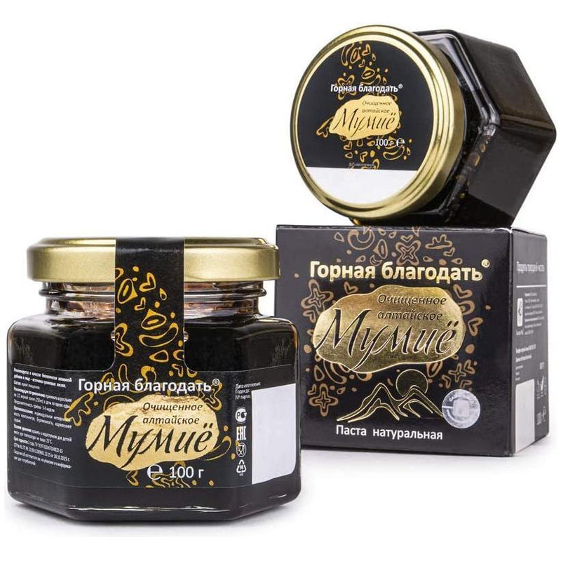 SiberianGreen.com Siberian Shilajit Altai Mumijo Resin | Mountain Grace 100g (Sachera-Med) Body Wash