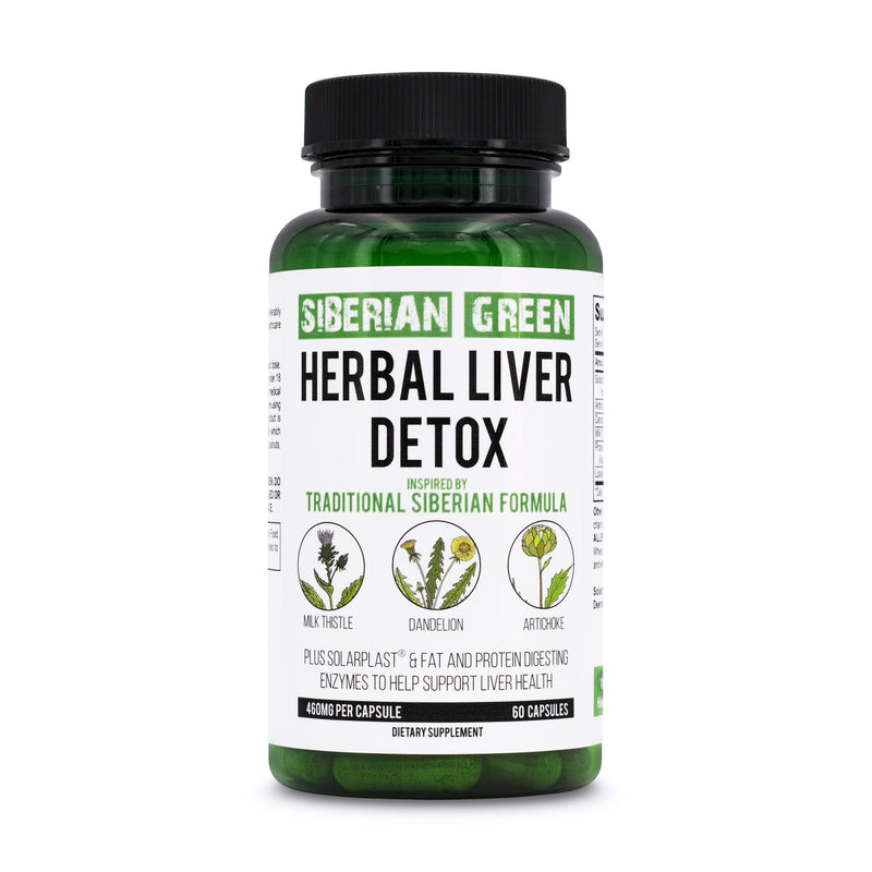 SiberianGreen.com Herbal Liver Detox – Milk Thistle & Artichoke Capsules Herbs