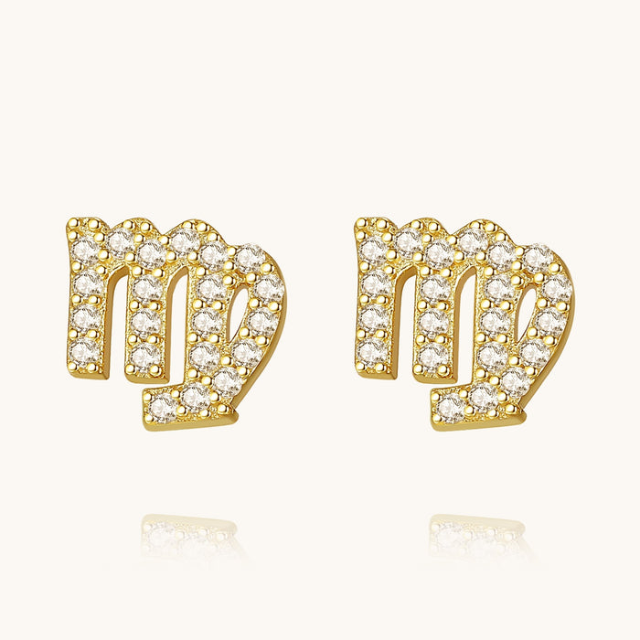 CZ Zodiac Earrings