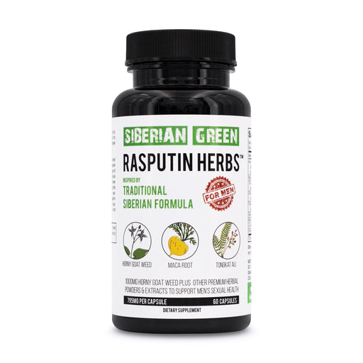 SiberianGreen.com Rasputin Herbs with Horny Goat Weed Maca Root Complex 60 Caps Herbal