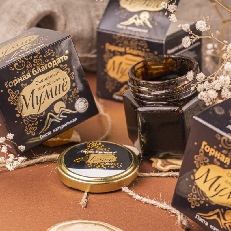 SiberianGreen.com Siberian Shilajit Altai Mumijo Resin | Mountain Grace 100g (Sachera-Med) Body Wash