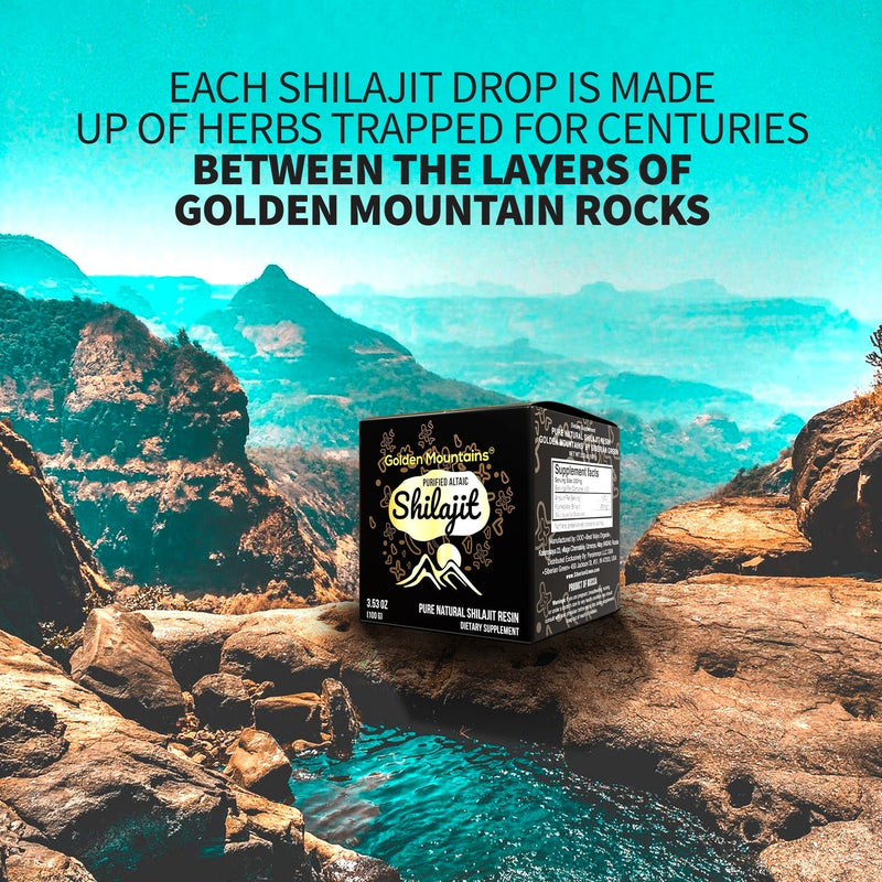 SiberianGreen.com Golden Mountains Shilajit Resin 100g: Pure Altai Mountains Shilajit by Siberian Green Body Wash