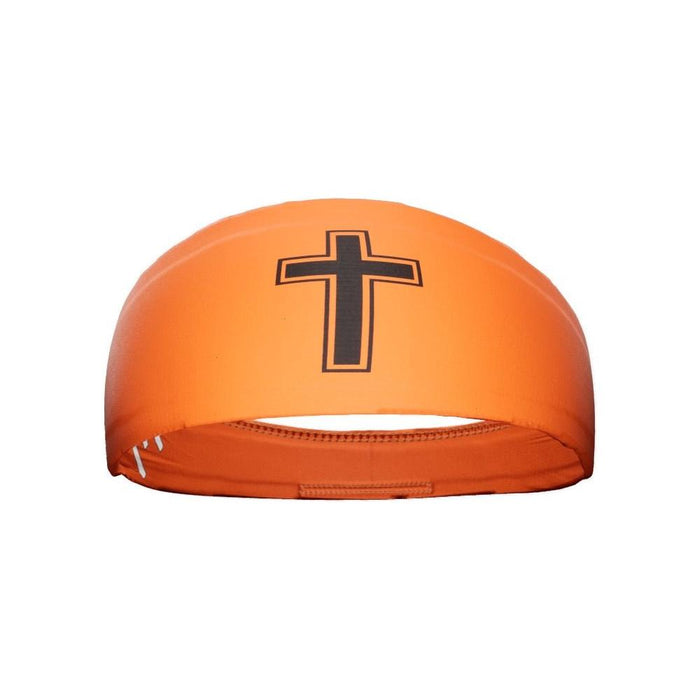 Faith Cross Orange Headband