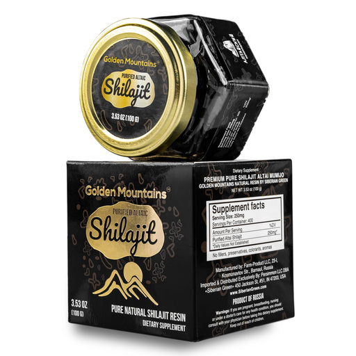 SiberianGreen.com Golden Mountains Shilajit Resin 100g: Pure Altai Mountains Shilajit by Siberian Green Body Wash