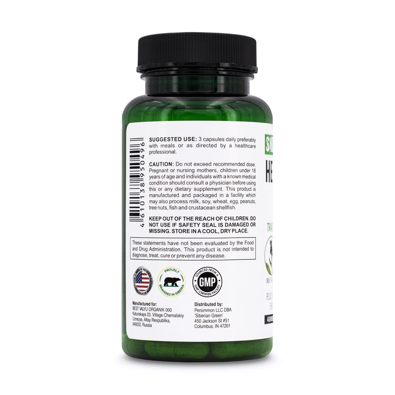 SiberianGreen.com Herbal Liver Detox – Milk Thistle & Artichoke Capsules Herbs