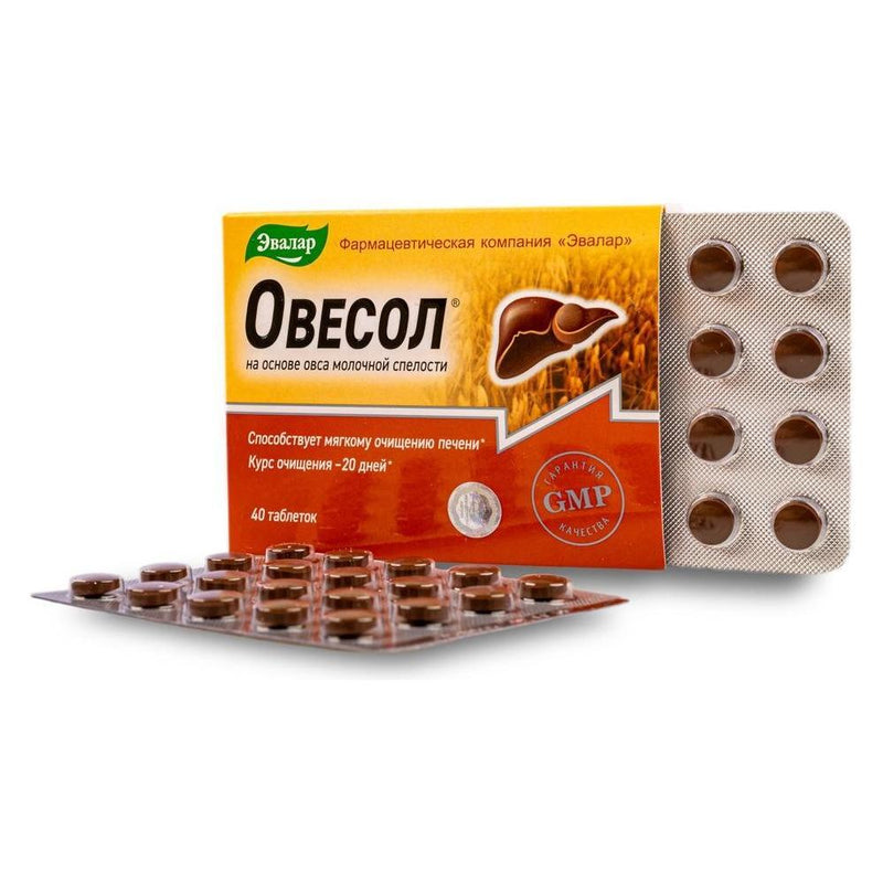 SiberianGreen.com Oat Extract with Herbs by Evalar Ovesol 40 Tabs Herbs