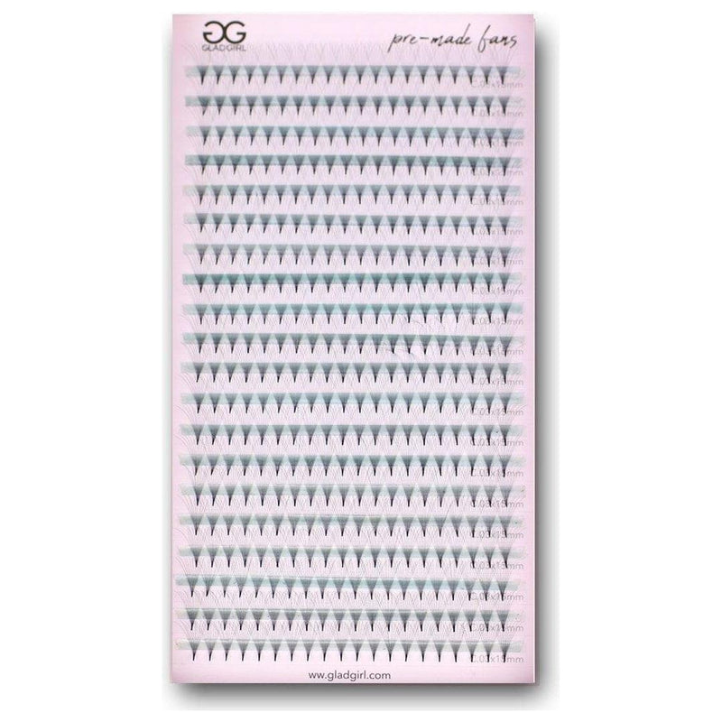 GladGirl 6D Heat Bonded PreMade Lash Fans - Mega Volume - 400 Fans Eyelashes
