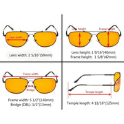 eyekeeper.com Memory Titanium Frame Blue Light Blocking Eyeglasses DS1803 Eyeglasses