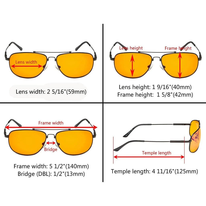 eyekeeper.com Memory Titanium Frame Blue Light Blocking Eyeglasses DS1803 Eyeglasses