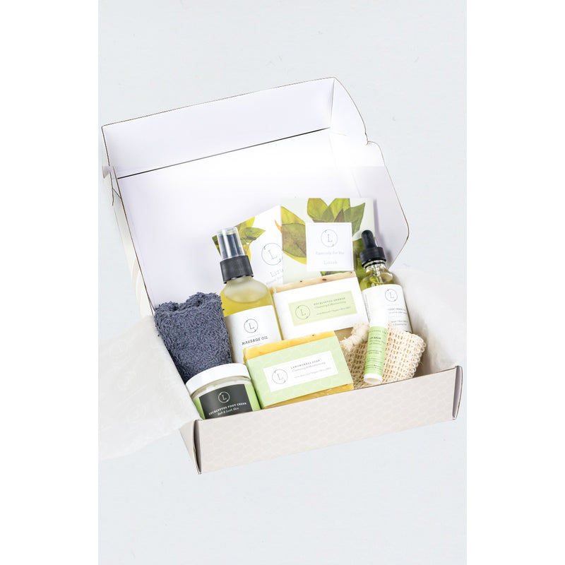 Lizush Father's Day Gift -Fresh earthy Natural skincare set, Eucalyptus Men Grooming kit Skincare set for him