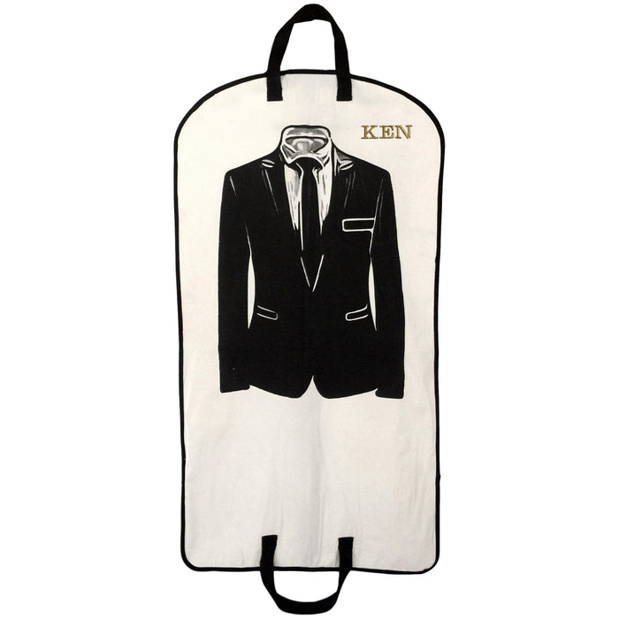 Bag-All - Men'S Suit Garment Bag With Pocket, Cream