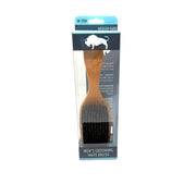 VIP Extensions MEN'S WOOD GROOMING WAVE BRUSH MEDIUM HARD NATURAL 3PC PVC Health & Beauty
