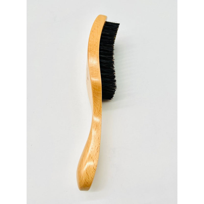 VIP Extensions MEN'S WOOD GROOMING WAVE BRUSH MEDIUM HARD NATURAL 3PC PVC Health & Beauty