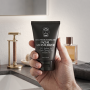 Lather & Wood Shaving Co Face Moisturizer for Men Men Grooming, Health Gray