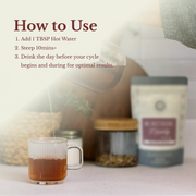 Euphoric Herbals Menstrual Melody Tea Herbal Tea Lavender 60 Cup Servings,30 Cup Servings