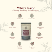 Euphoric Herbals Menstrual Melody Tea Herbal Tea Seashell 60 Cup Servings,30 Cup Servings