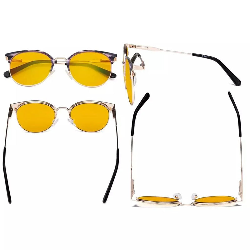 eyekeeper.com Metal Frame Blue Light Blocking Eyeglasses LX19001-BB90 Eyeglasses