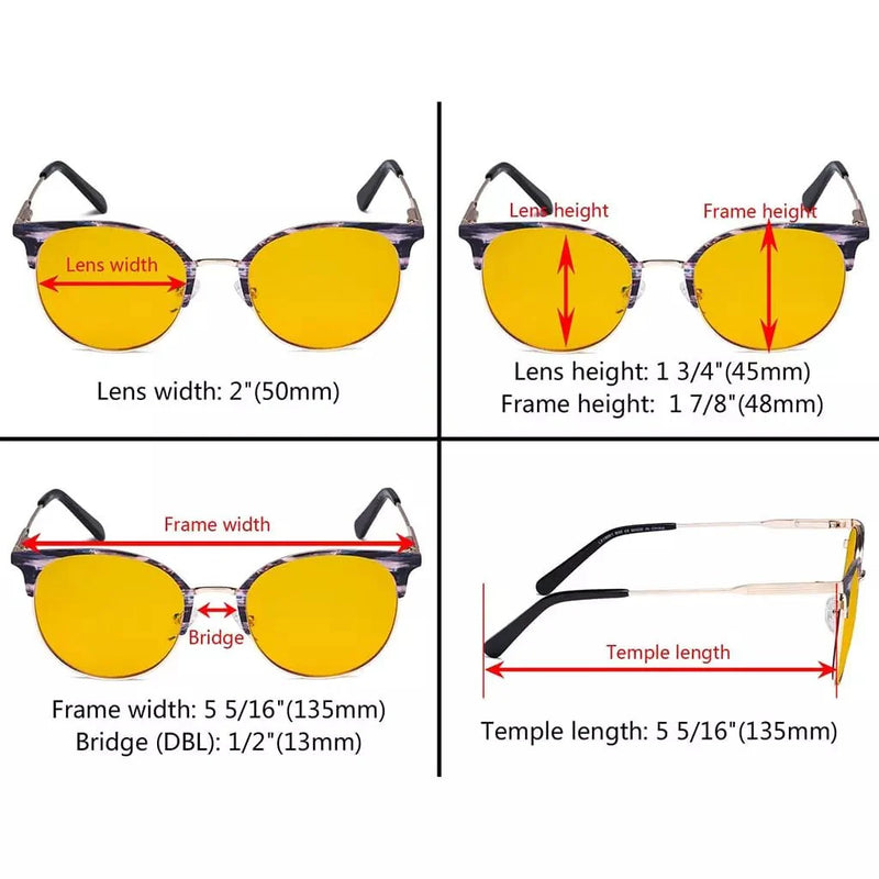 eyekeeper.com Metal Frame Blue Light Blocking Eyeglasses LX19001-BB90 Eyeglasses