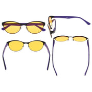 eyekeeper.com Cat-eye Blue Blocking Reading Glasses Nighttime Glasses LX17004-BB98 Eyeglasses