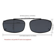 eyekeeper.com Metal Frame Polarized Lens Clip on Sunglasses C62(52MMx32MM) Sunglasses