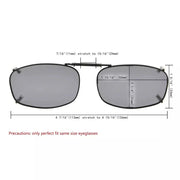 eyekeeper.com Metal Frame Polarized Lens Clip on Sunglasses C79(50MMx31MM) Sunglasses