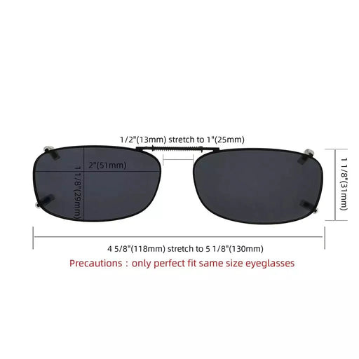 eyekeeper.com Metal Frame Polarized Lens Clip on Sunglasses C85(51MMx29MM) Sunglasses