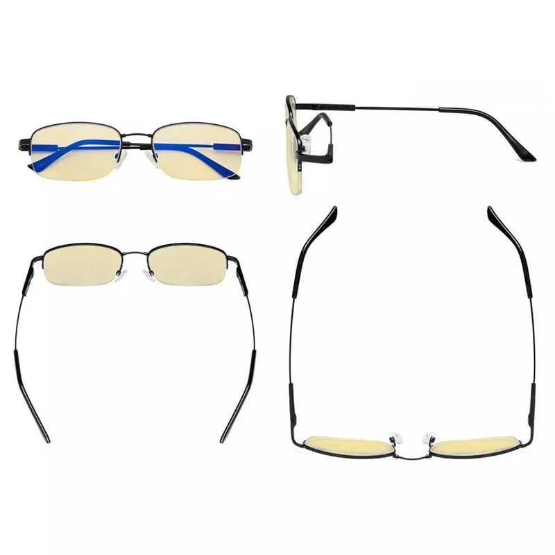 eyekeeper.com Metal Half-rim Blue Light Blocking Reading Glasses TMCG1704 Eyeglasses