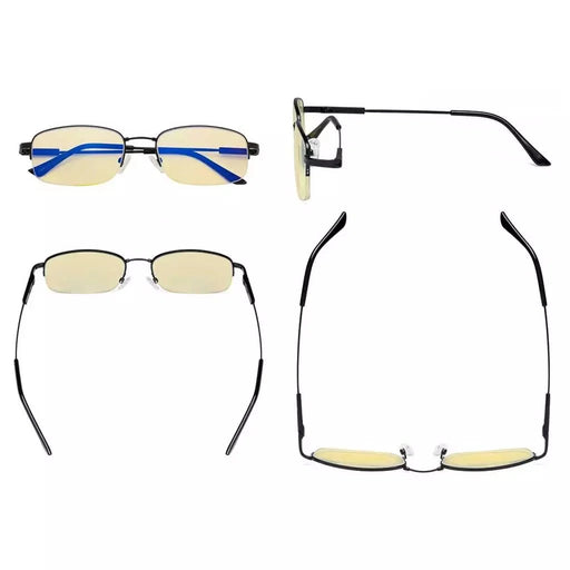 eyekeeper.com Metal Half-rim Blue Light Blocking Reading Glasses TMCG1704 Eyeglasses