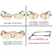 eyekeeper.com Metal Half-rim Blue Light Blocking Reading Glasses TMCG1704 Eyeglasses