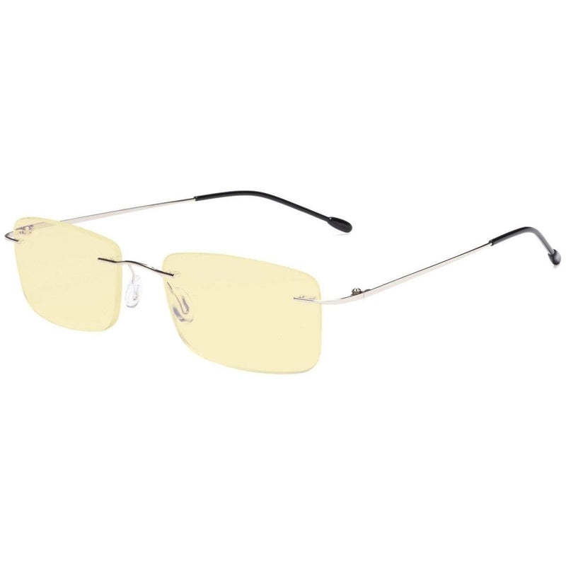 eyekeeper.com Metal Rimless Blue light Blocking Readers TMWK9 Eyeglasses
