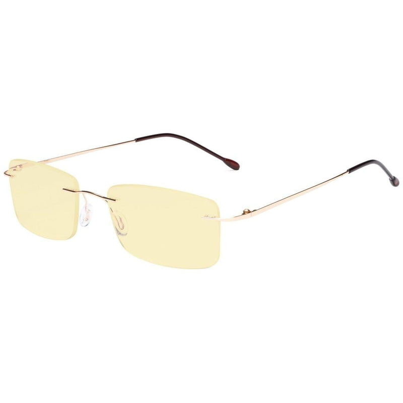 eyekeeper.com Metal Rimless Blue light Blocking Readers TMWK9 Eyeglasses