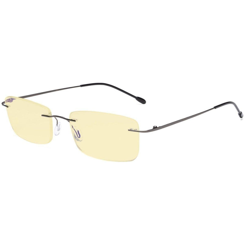 eyekeeper.com Metal Rimless Blue light Blocking Readers TMWK9 Eyeglasses