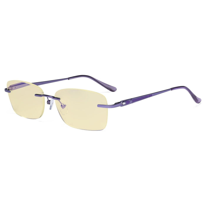 Eyekeeper.Com - Rimless Blue Light Blocking Reading Glasses Tmwk9905A