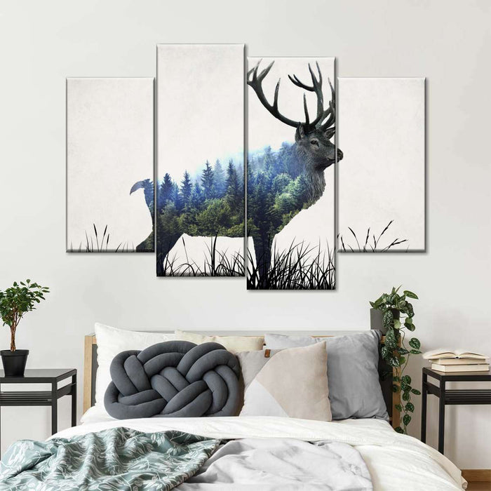 Abstract Forest Buck Wall Art