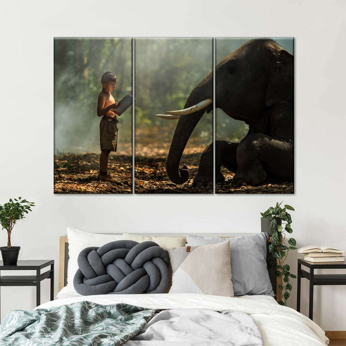 Elephant Bedtime Story Wall Art